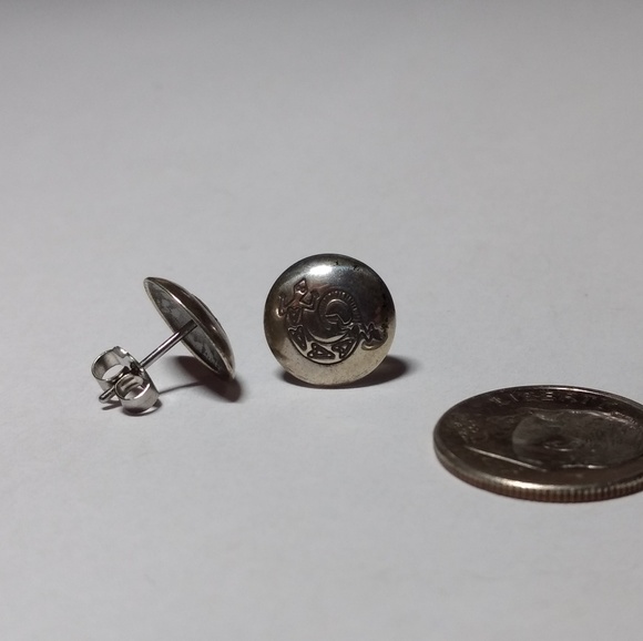 Detailed Sterling silver earrings - Picture 5 of 5